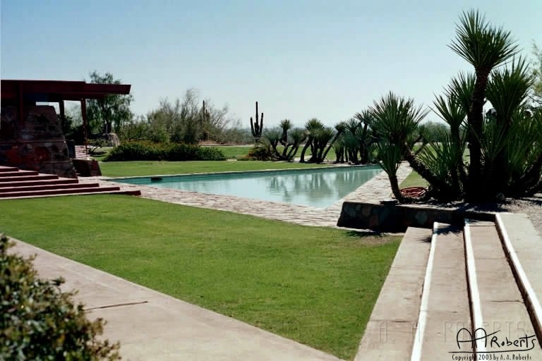 Talisan Pool.jpg - Talisan is Frank Loyd Wright's summer home.